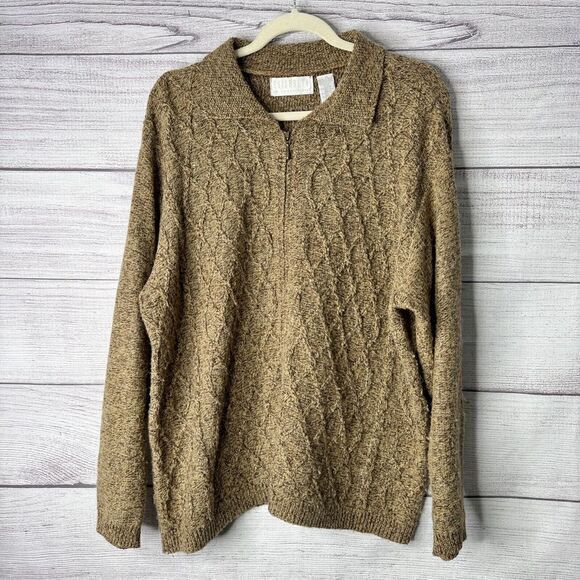 Liz Claiborne Sweaters - elisabeth by‎ liz claiborne full zip sweater wool blend plus size 1 Taiwan made